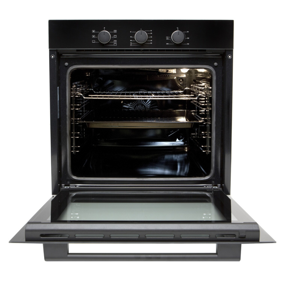 Духовой шкаф Konigin Barberry 60 BKF MR7, 60см, черное стекло