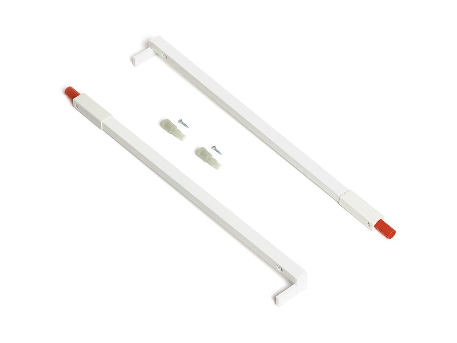 К-т рейлингов FLOWBOX квадратный, L=400мм, белый, для деревянной задней стенки, Samet