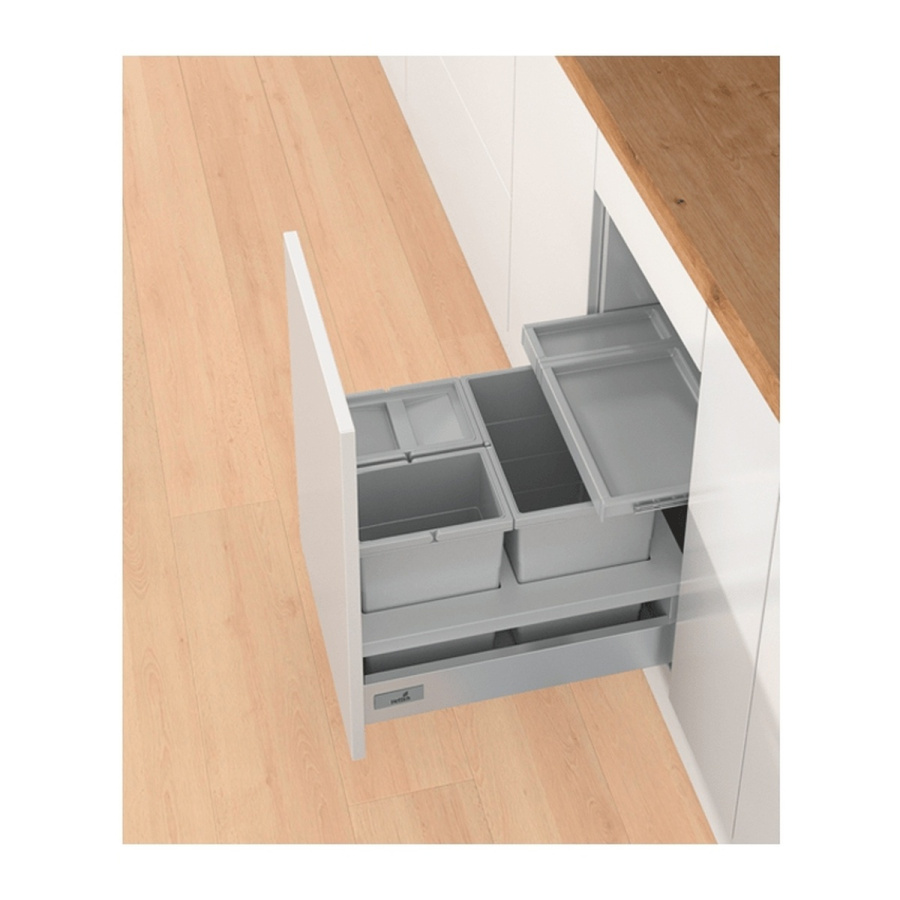 Система сбора мусора InsertFlex 450 для InnoTech Atira/ArciTech, KB450, пластик, серый, Hettich