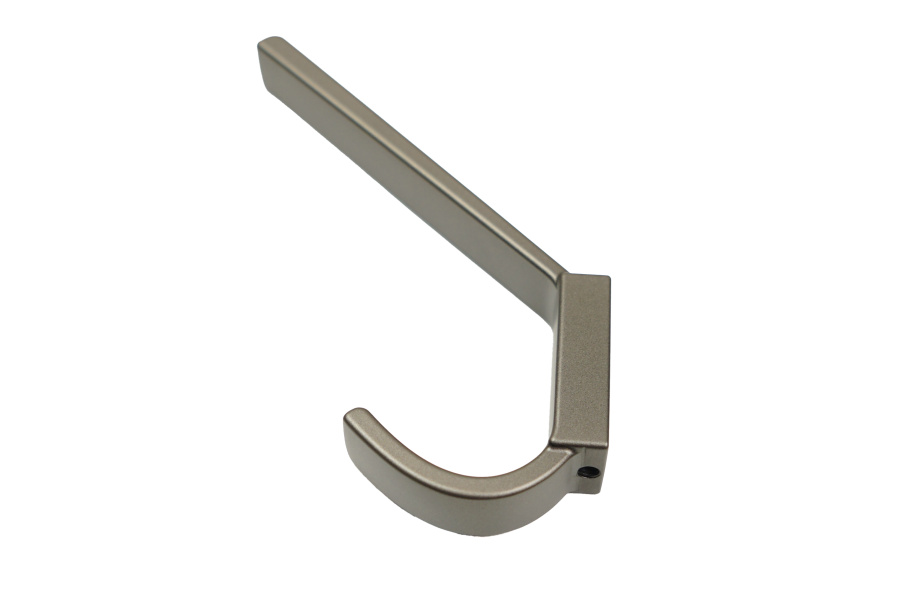 Крючок, 236, двухрожковый, металл, латте грей