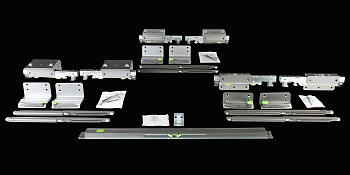 Комплект роликов с доводчиком для подвесной системы OPK 3 двери