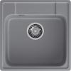 Мойка GranFest QUARZ 48, 478х478 мм, темно-серый (квадратная, без сифона)