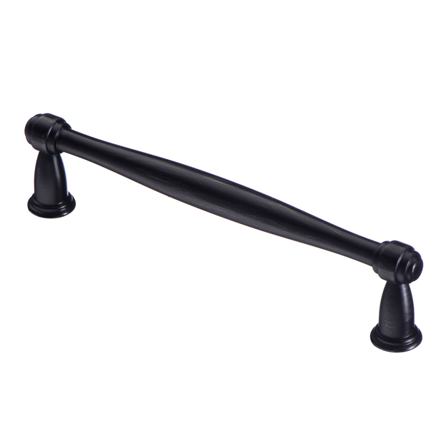 Ручка-скоба, 110, 128мм, металл, античный черный