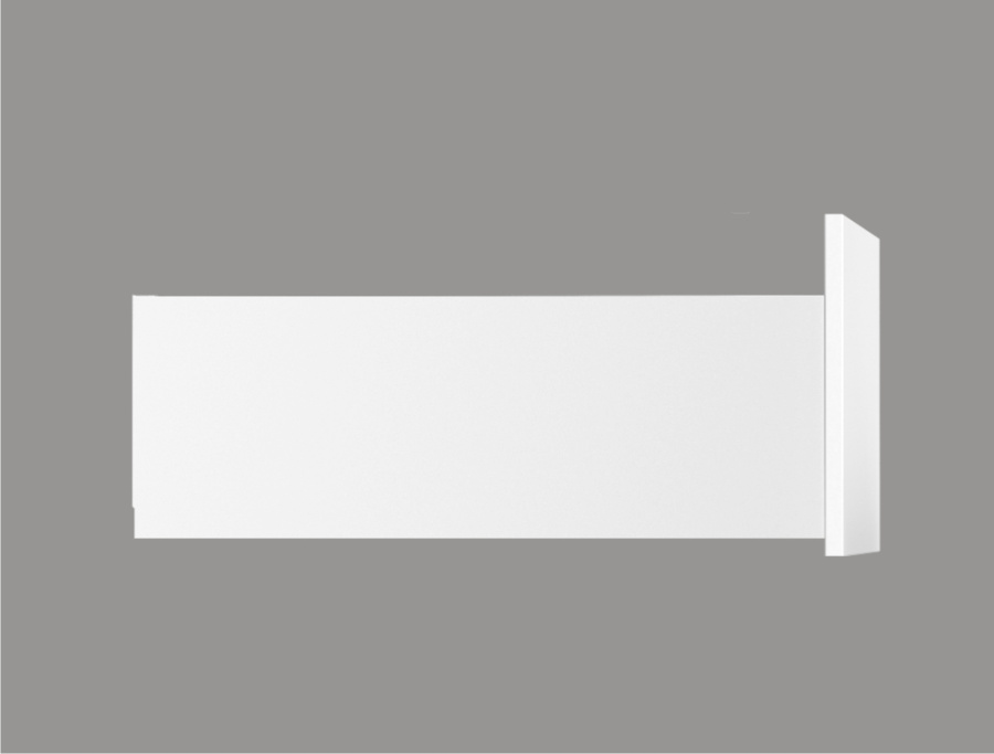 Ящик тонкостенный Nova Tech, L=400мм, H=167мм, белый, HISSEN