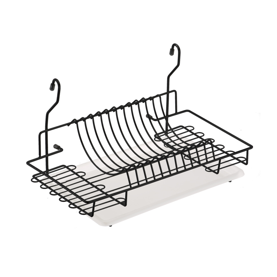 Сушка навесная, 440х270х260мм, пластиковый поддон, черный матовый