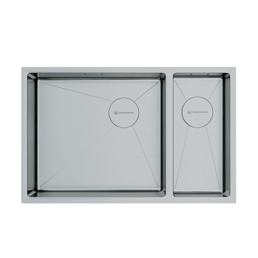 Мойка Taki 69-2-U/IF-IN-L Side, нержавеющая сталь, нержавеющая сталь