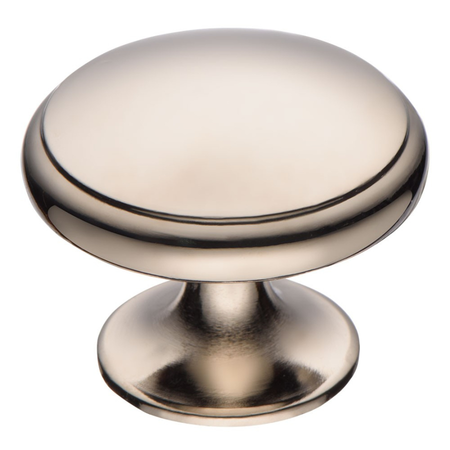 Ручка-кнопка, RANA-50 INOX (RANA-51), d=35мм, металл, сатинированный никель