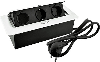 Горизонтальная, 3хEURO, полуавтомат, белый, 263х117х65мм, металл/пластик, AQ