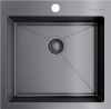 Мойка Akisame 51-GM, нержавеющая сталь, вороненая сталь