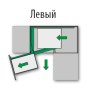 Волшебный уголок Комплект 450-600мм, H 525мм, в угловой шкаф, 4 полки, левый, антрацит, Kessebohmer