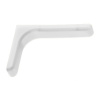 Полкодержатель Г-образный, L=120мм, сталь/пластик, белый (компл. 2шт), GTV