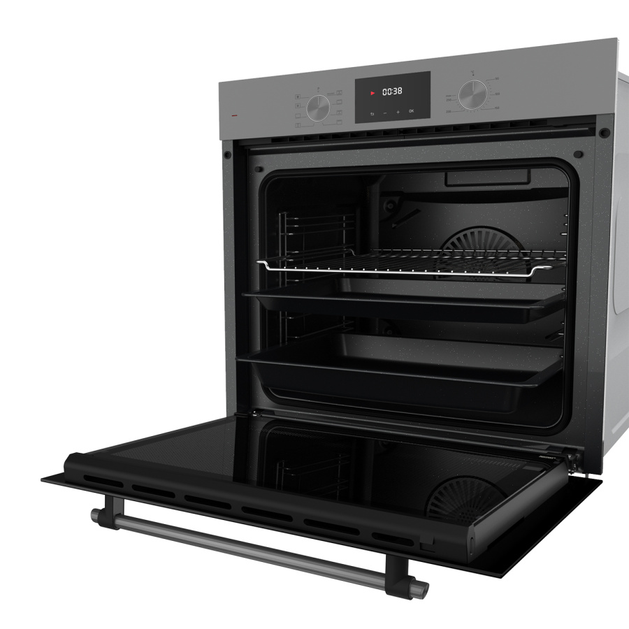 Духовой шкаф EDP 680 GR MAX, 60 см, стекло, серый, Lex