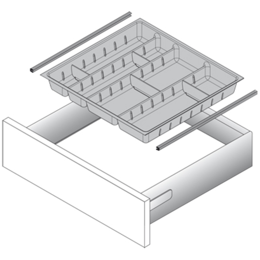Стыковочный профиль для организаций OrgaTray, NL470, под хром