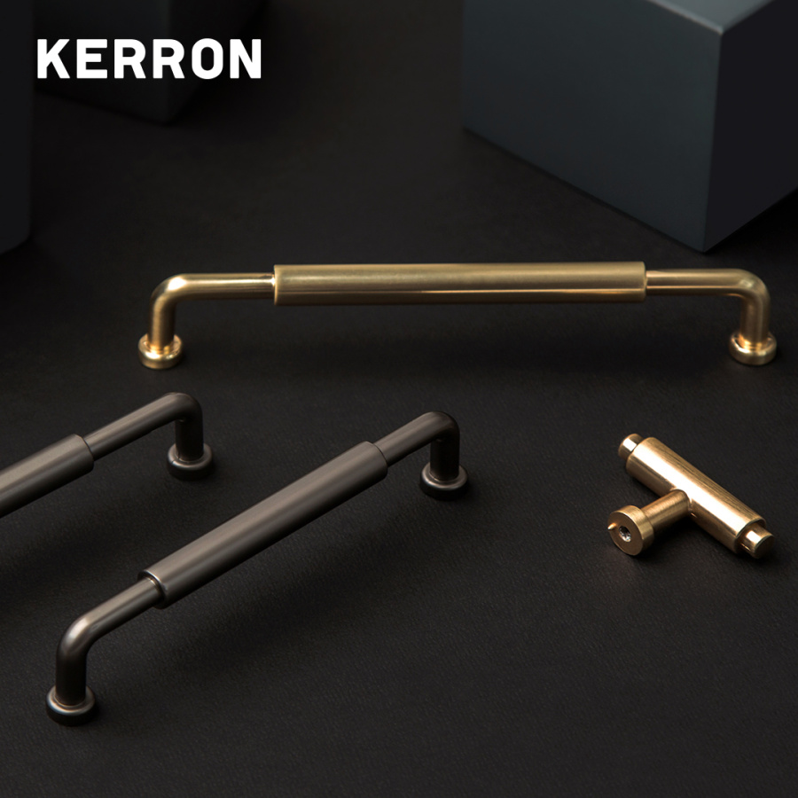 Ручка-кнопка, K-2623 BSG, 50х12х30мм, металл, матовое золото