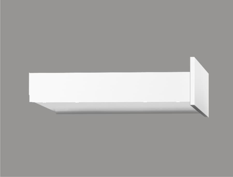 Ящик тонкостенный Nova Tech, L=500мм, H=84мм, белый, HISSEN