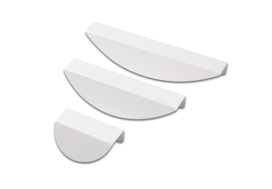 Ручка-профиль, CТ-2, 128/156мм, металл, белый