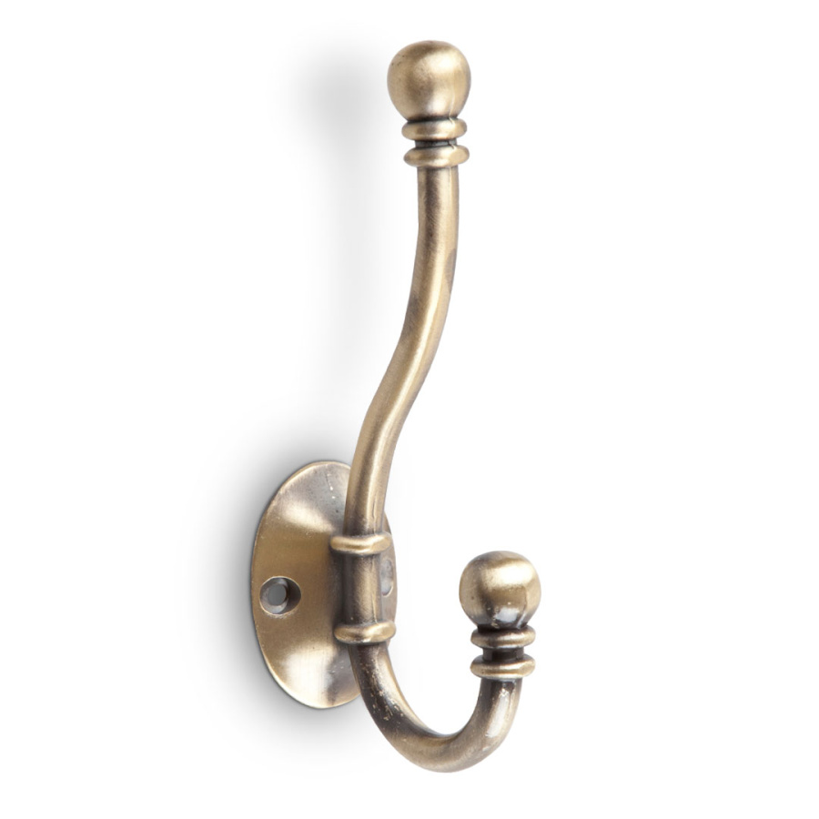 Крючок, KR 0180, двухрожковый, бронза