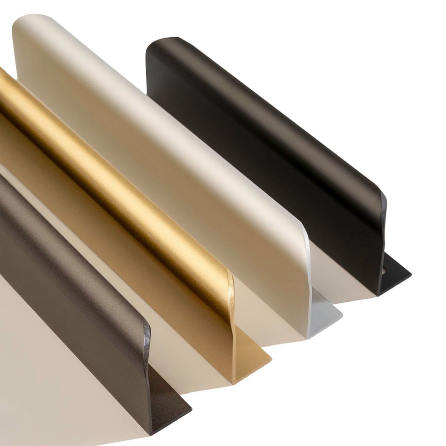 Ручка торцевая, RT-006-150 BL, 128мм, металл, черный матовый