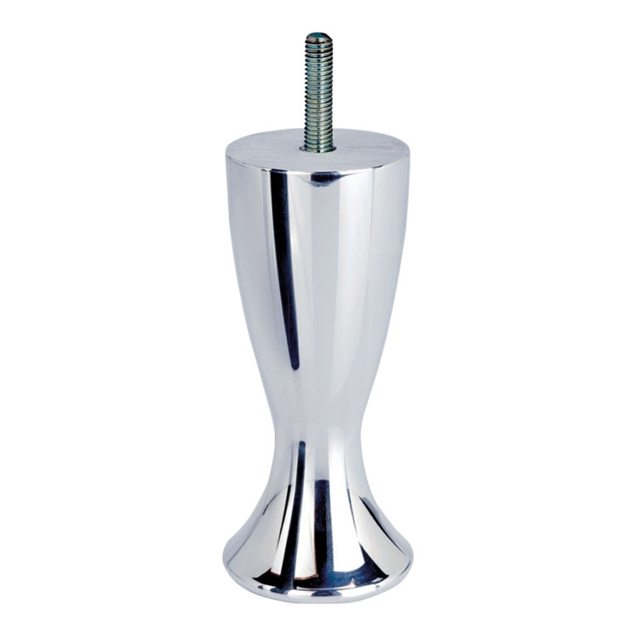 Опора декоративная мебельная, 120х45х45мм, алюминий, глянцевый хром