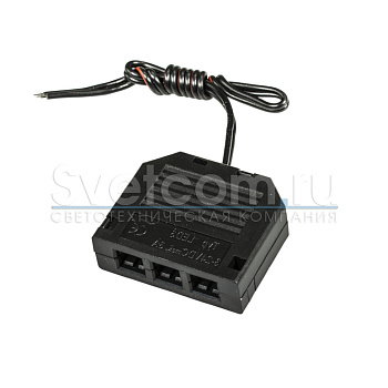 Разветвитель 815 с коннектором 813 (ПАПА), 3 гнёзда, L=1500мм, 12V/3A, черный