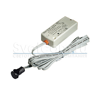 Выключатель ИК взмах/преграда, с выносным сенсором, 220В/60Вт, Ø11мм, черный, PM-218DR