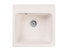 Мойка GranFest QUARZ 48, 478х478 мм, белый (квадратная, без сифона)