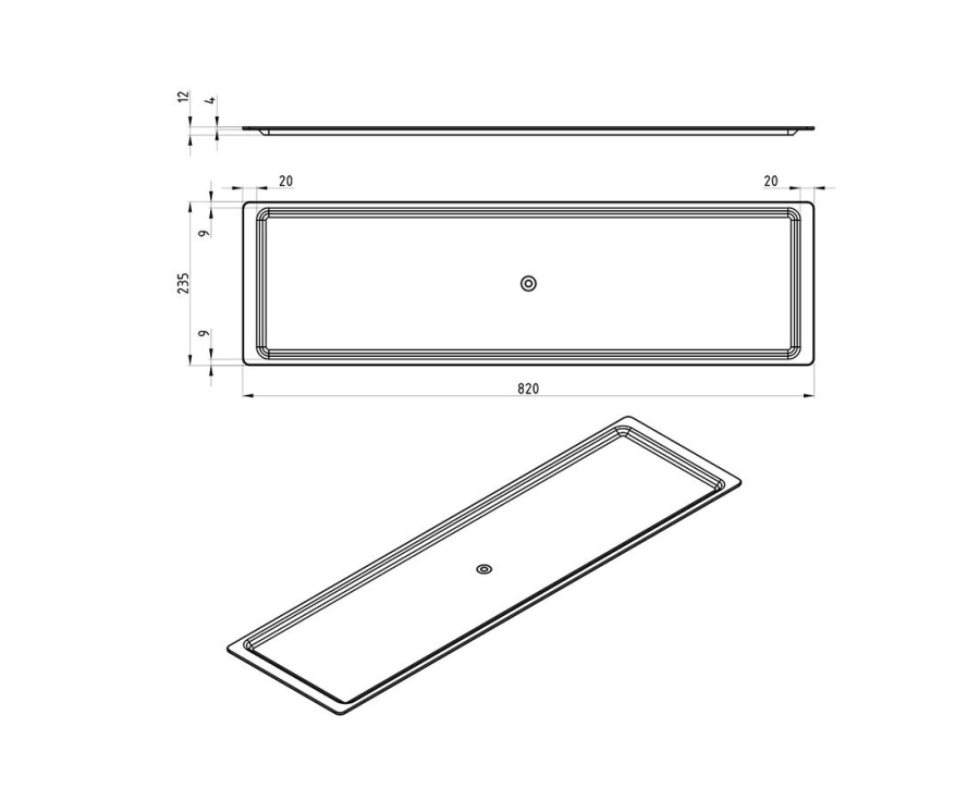 Поддон для сушки 900мм, пластиковый, Россия