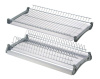 Сушка 2-х ярусная, 400мм, 2 поддона, с рамой, с креплениями, нерж. сталь, HISSEN