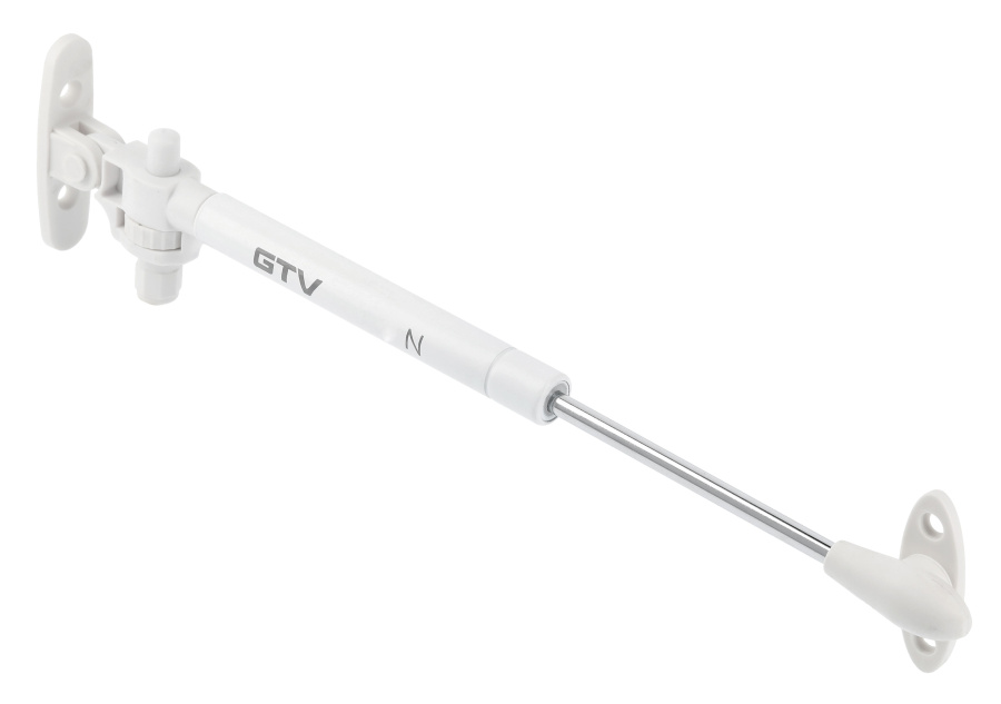 Кронштейн газовый 100N с доводчиком, белый, GTV