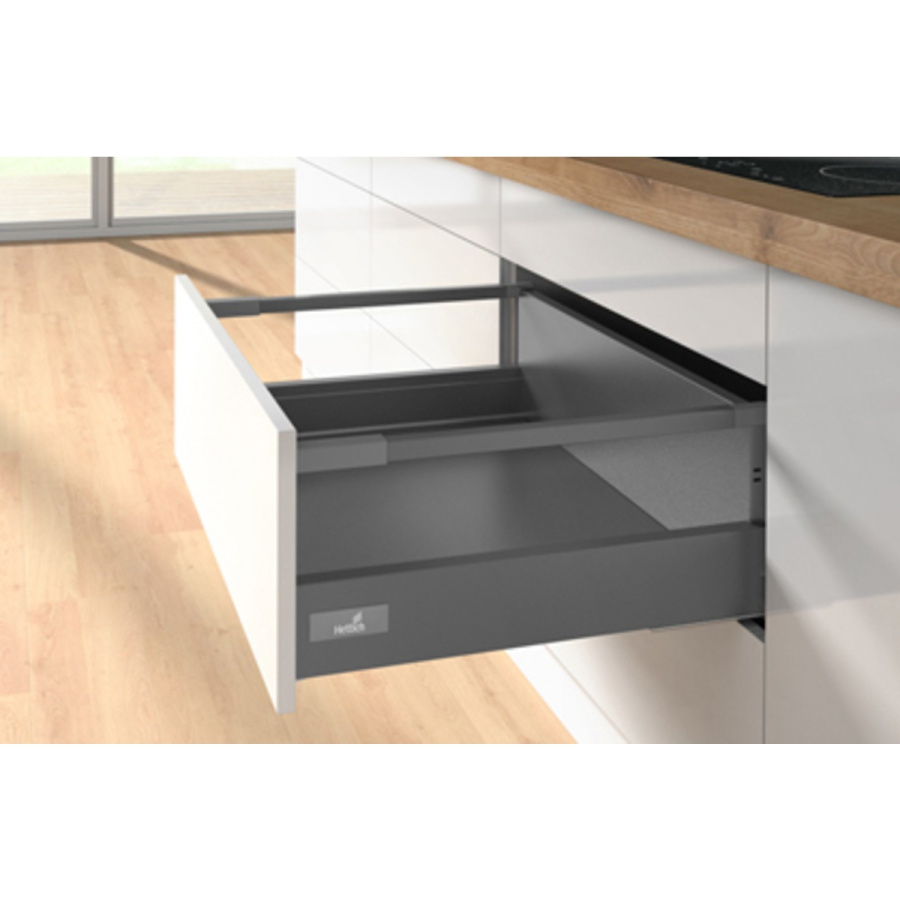 Комплект ящика InnoTech Atira полного выдв Push to open Silent, H176, NL470, антрацит