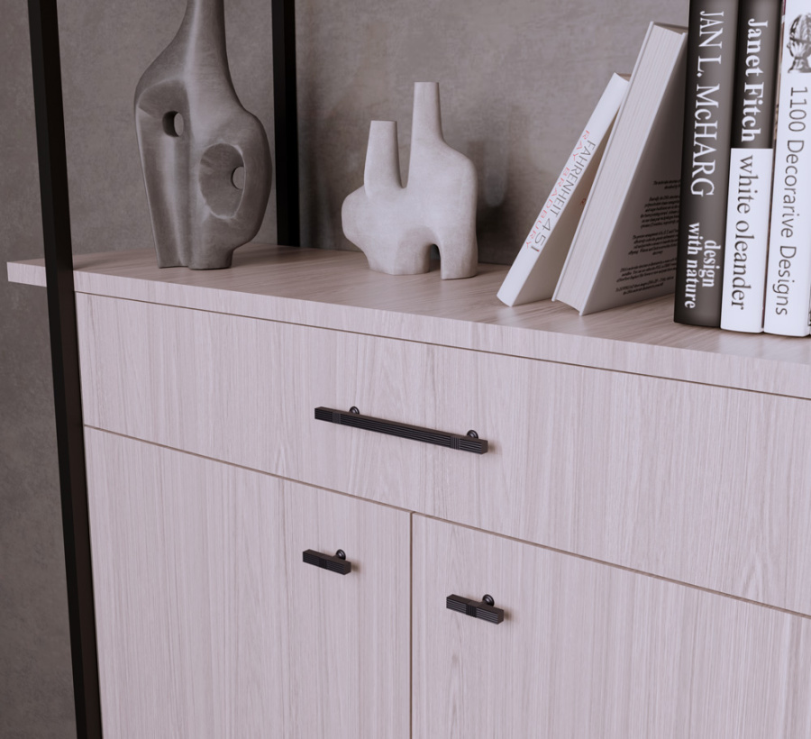 Ручка-скоба, 536, 320мм, металл, жемчужный серый