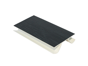 Угол для цоколя универсальный гибкий, h=100мм, пластик, дуб антрацит (серый жемчуг) Россия