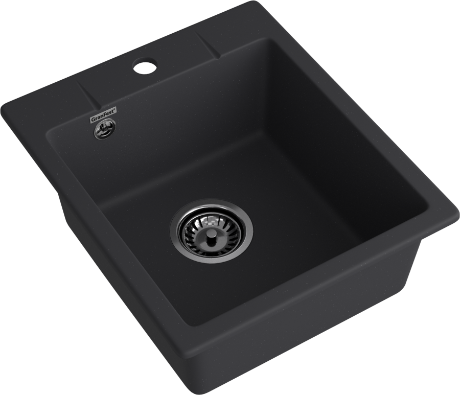 Мойка GranFest URBAN 242, 420х490 мм, черный