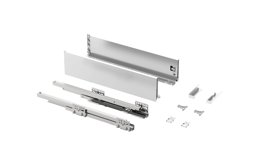 Ящик тонкостенный Nova Tech, L=400мм, H=116мм, белый, HISSEN