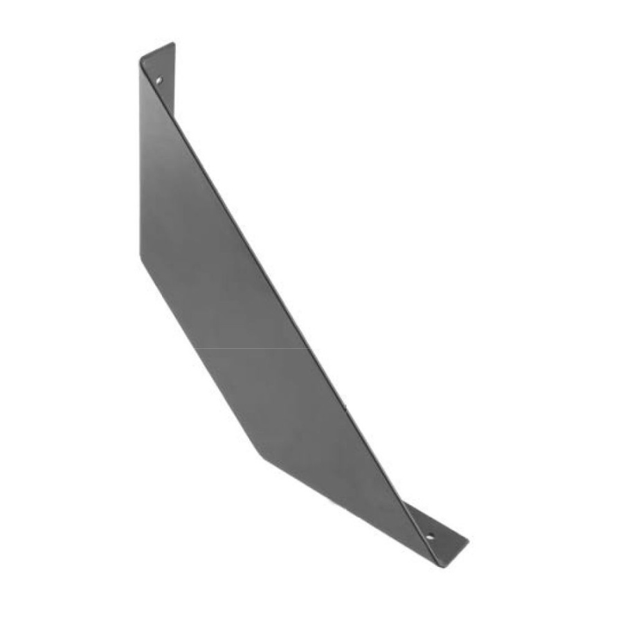 Полкодержатель FLAT, 200х200мм, 30кг на пару, черный матовый, GTV