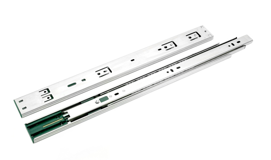 Направляющие полновыкатные, 45х300мм, с ДОВОДЧИКОМ, HISSEN, HISLITE PLUS+