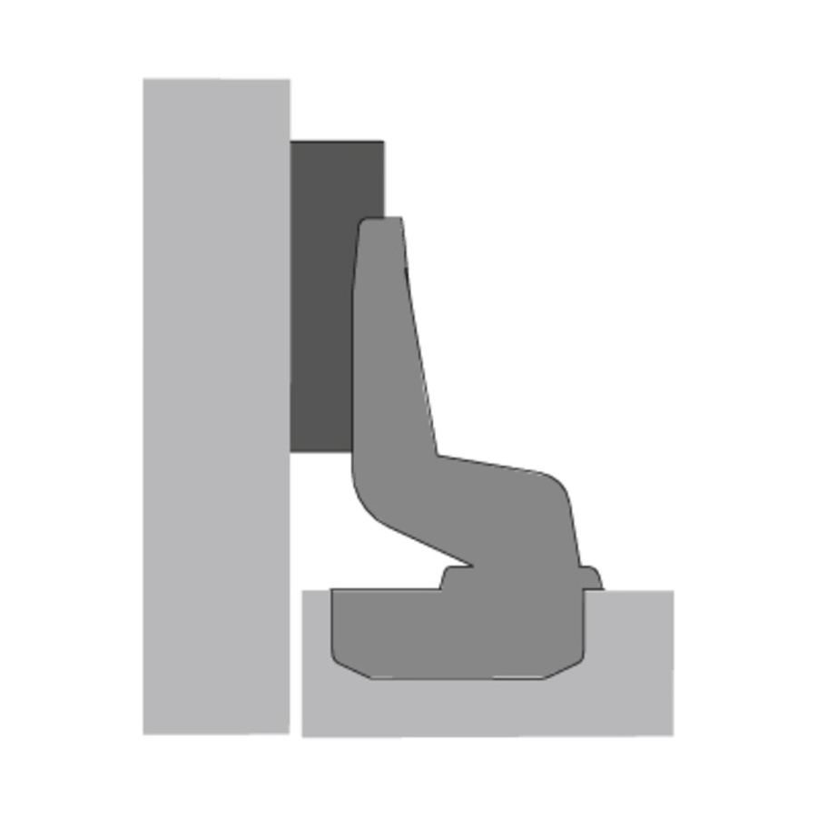 Петля SLIDE-ON 2333, внутренняя, 95°, чашка TH42 D35, без планки