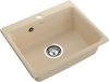 Мойка GranFest SMART 520, 520х430 мм, бежевый (без сифона) 