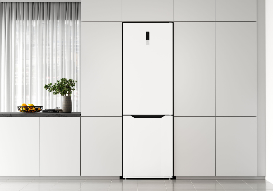 Холодильник отдельностоящий двухкамерный LKB201WIDMAX, белый, Lex