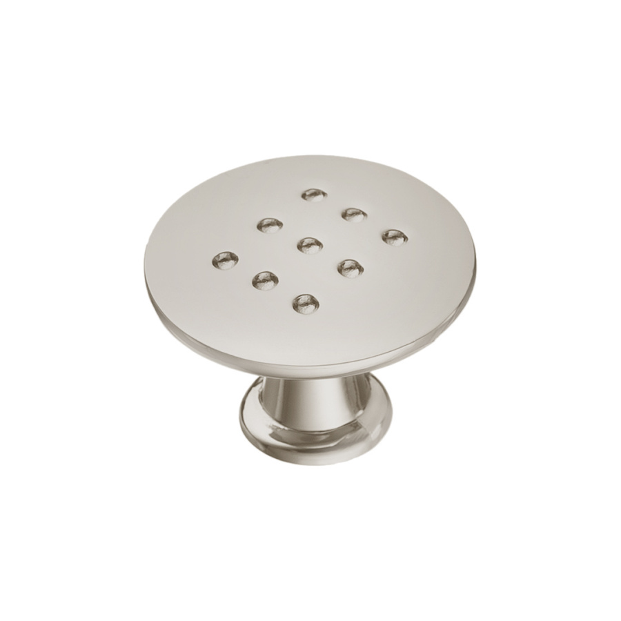 Ручка-кнопка, K-1060 SN, 28х28х20мм, металл, матовый никель