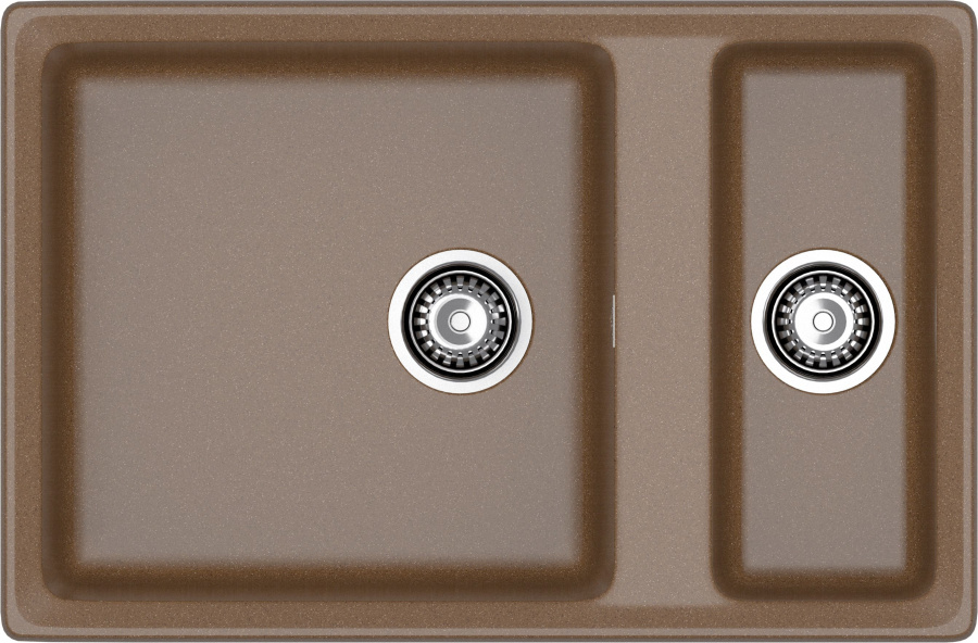 Мойка GranFest LEVEL 760K, 760х500 мм, терракот