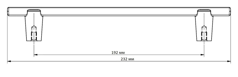 Ручка-скоба, RAY, 128мм, металл, брашированное золото