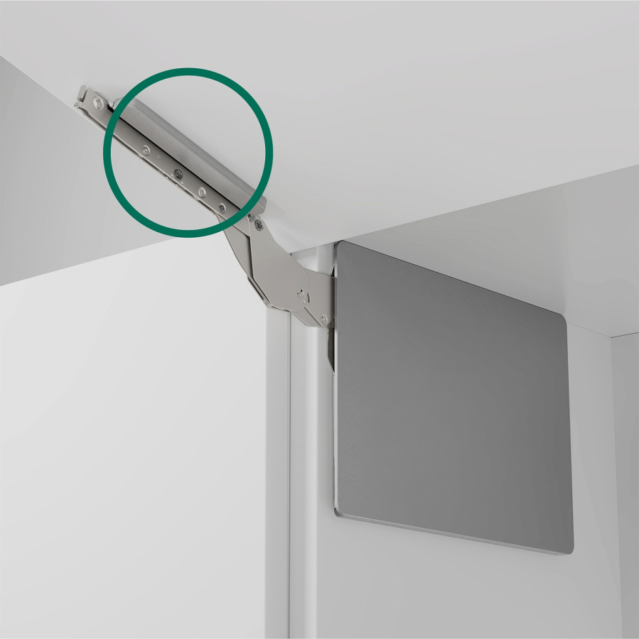 Комплект креплений к фасаду для Фри Слим (правое и левое) + заглушки, серый