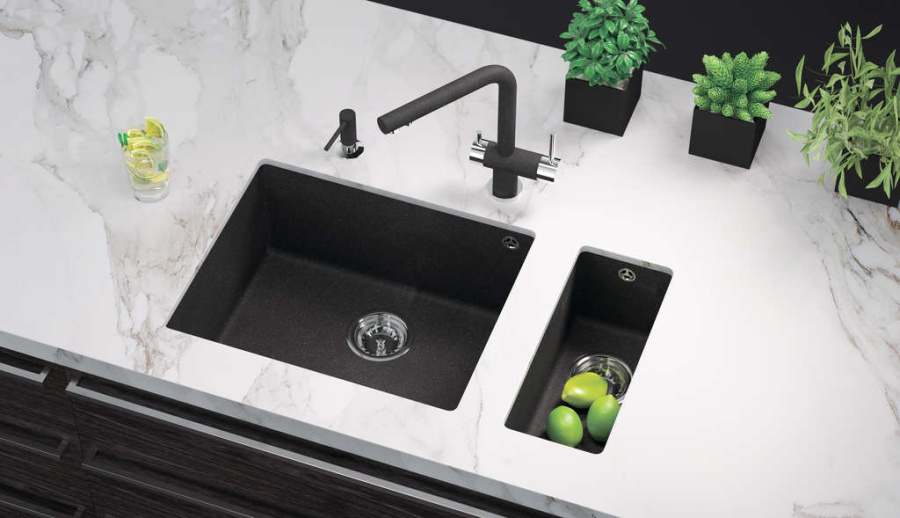 Мойка Bosen 20-U-BL, Tetogranit/черный