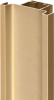 Вертикальная ручка-профиль C-образная, h=62,8мм, L=5м, ДСП 16мм, золото матовое, AQ