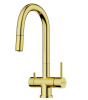 Смеситель Akita-S-LG, латунь, светлое золото
