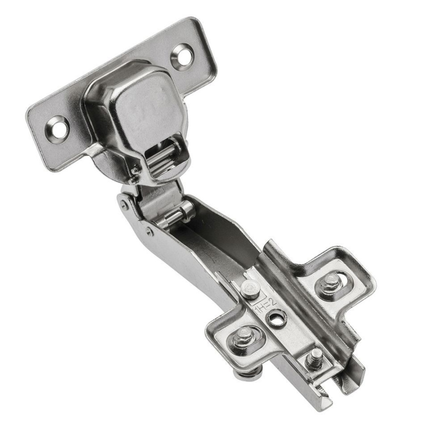 GTV Петля 45*, с планкой 2мм, БЕЗ доводчика, с еврошурупом, 45мм