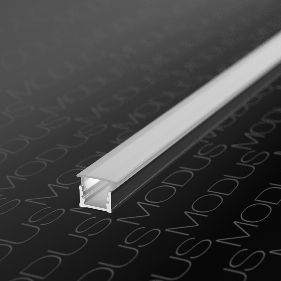 Профиль врезной 16х11х3000мм, лента ≤8мм, алюминий (без диффузора и заглушек), LD 02