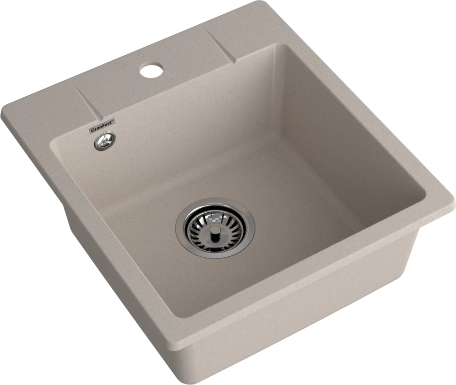 Мойка GranFest URBAN 245, 450х490 мм, песочный