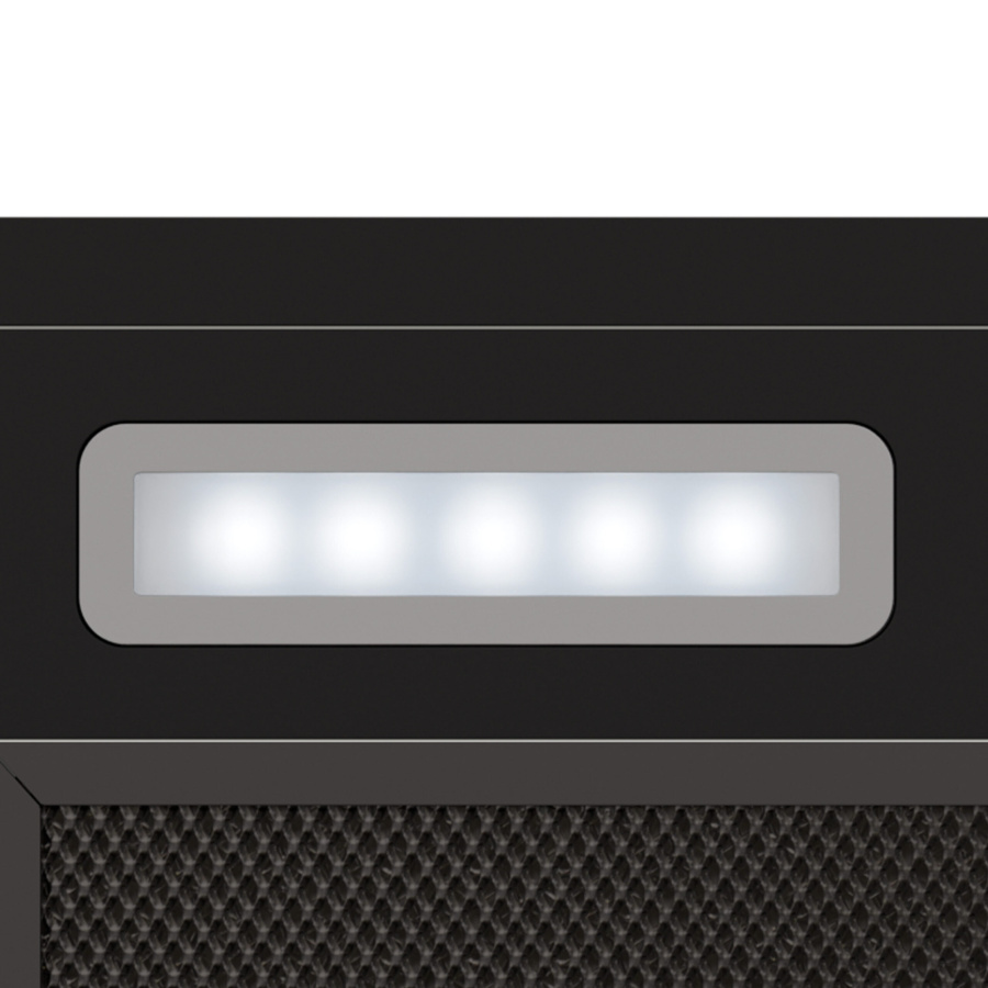 Вытяжка полновстраиваемая HYPER 600 BBL, 60см, б/угольного фильтра, черный, Lex